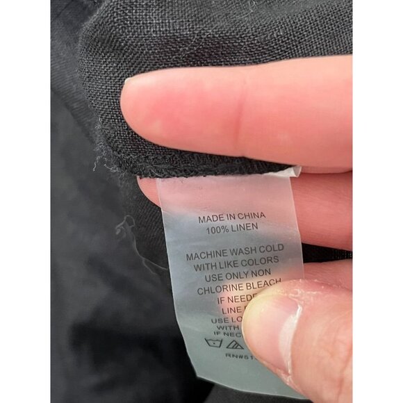 EUC Vince Camuto Off-The-Shoulder Black Dress With White Embroidery - Picture 7 of 8